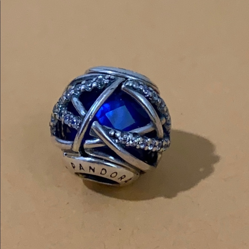 New Pandora Blue Galaxy Charm , 100% Authentic. - Picture 2 of 7
